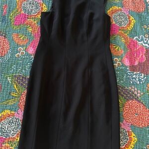 Ann Taylor Classic Black Midi Dress